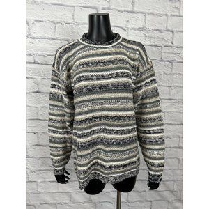 Area By Tag Crew‎ Neck Knitted Long Sleeve Sweater Women's Medium Vintage 90's